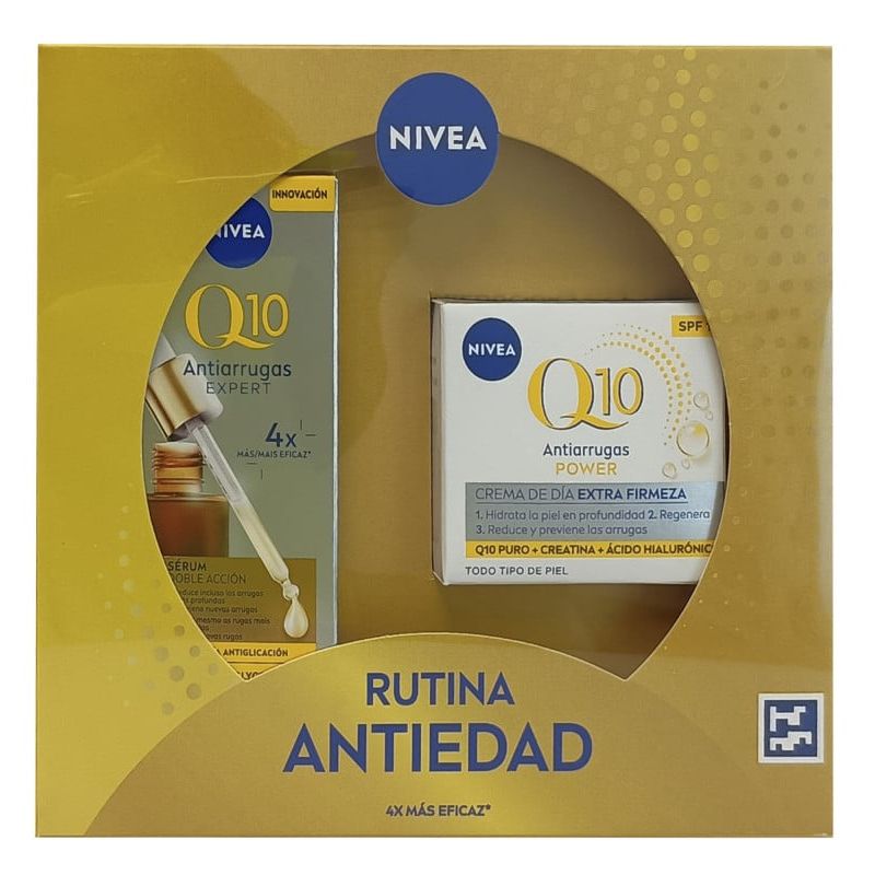 Nivea - Q10 Routine anti-âge crème anti-rides 50 ml. + sérum 30 ml.
