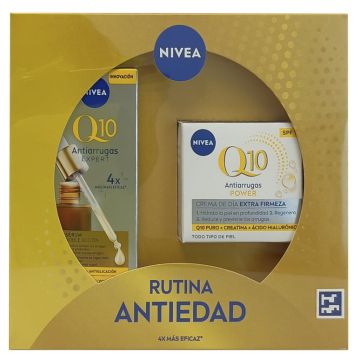 Nivea - Q10 Routine anti-âge crème anti-rides 50 ml. + sérum 30 ml.