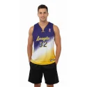 LOS ANGELES - Maillot Basket - jaune