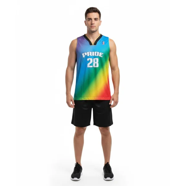 PRIDE - Maillot Basket -...