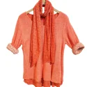 NOTA BENE - Pull mohair - saumon NB-1134
