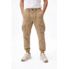 LEO GUTTI - Pantalon cargo - beige