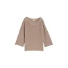 TOM TAILOR - Pull ample en maille à œillets - taupe