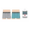 QUIKSILVER - Lot de 2 boxers - gris et turquoise