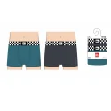 QUIKSILVER - Lot de 2 boxers - marine et turquoise