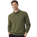 BILL TORNADE - Pull col Polo - kaki