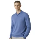 BILL TORNADE - Pull col Polo - bleu