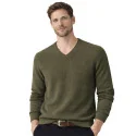 BILL TORNADE - Pull col V - kaki