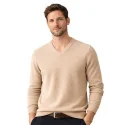 BILL TORNADE - Pull col V - beige