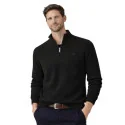 BILL TORNADE - Pull demi zip - noir
