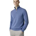 BILL TORNADE - Pull demi zip - bleu