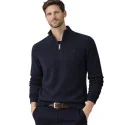 BILL TORNADE - Pull demi zip - marine
