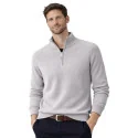 BILL TORNADE - Pull demi zip - gris