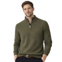 BILL TORNADE - Pull demi zip - kaki
