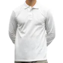 BILL TORNADE - Polo manches longues - blanc