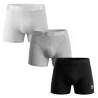 BILL TORNADE - Lot de 3 boxers - marine, blanc et gris