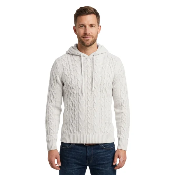 MAISON BLAGGIO - Pull à capuche Apilal - blanc