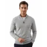 TORRENTE - Pull col montant zippé - gris