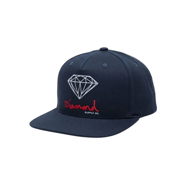 DIAMOND - Casquette OG Sign snapback core - marine