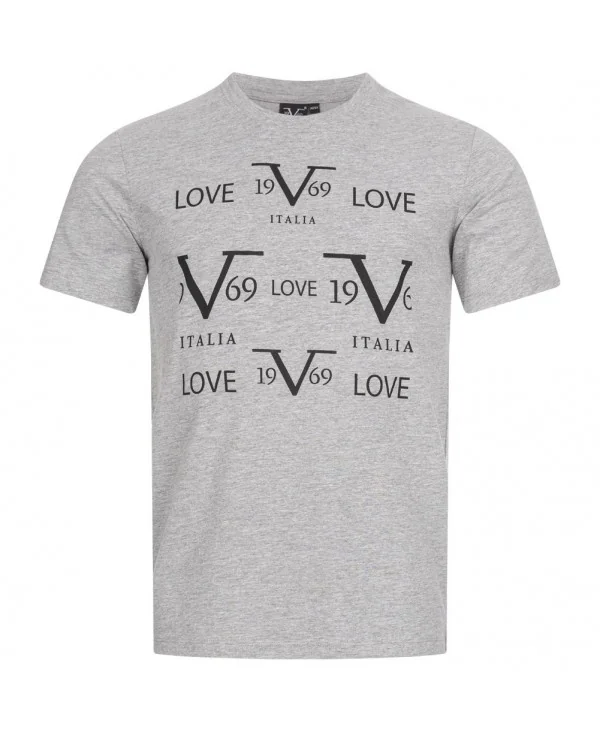 19V69 - Tee shirt - gris