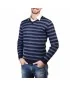 ROSSO FIORENTINO - Pull rayé - bleu