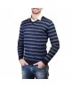 ROSSO FIORENTINO - Pull rayé - bleu
