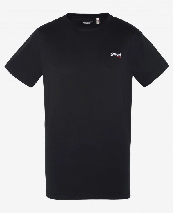 SCHOTT - T-shirt col rond -...