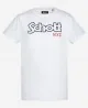 SCHOTT - T-shirt col rond - blanc