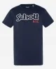 SCHOTT - T-shirt col rond - marine