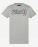 SCHOTT - T-shirt col rond - gris