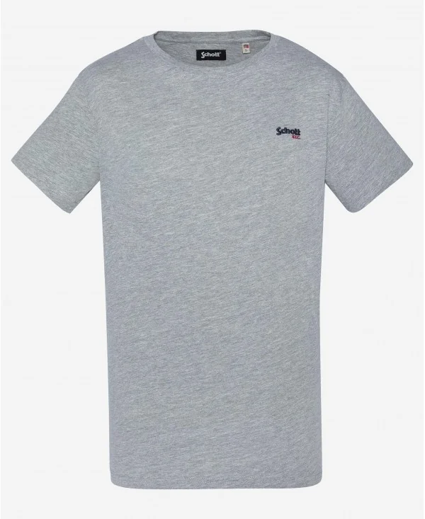 SCHOTT - T-shirt col rond -...