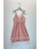 NOTA BENE Junior - Robe à pompons - rose NBJ-014