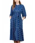 SEE U SOON - Robe longue - bleue