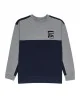 ELEMENT Junior - Sweat col rond - marine et gris