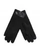 NOTA BENE - Gants bi matière - noir