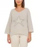 NOTA BENE - Pull décolleté en v - beige NB-0085