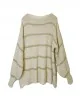 NOTA BENE - Pull à rayures - beige NB-0099